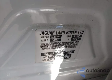 2014 Jaguar Xj из США, поврежденный, VIN SAJWA1CZ1E8V72082